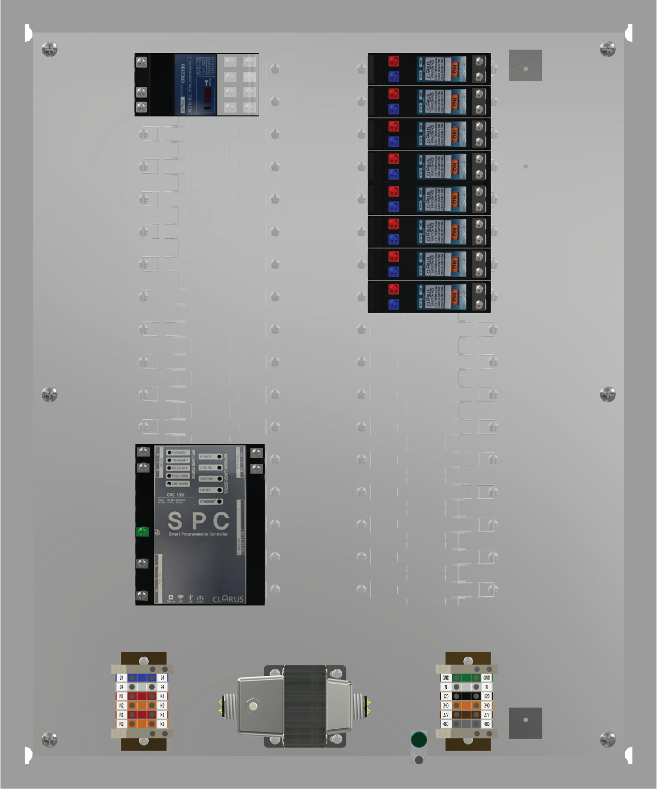 R Series Lighting Control Panel (8 Zone ON/OFF)
